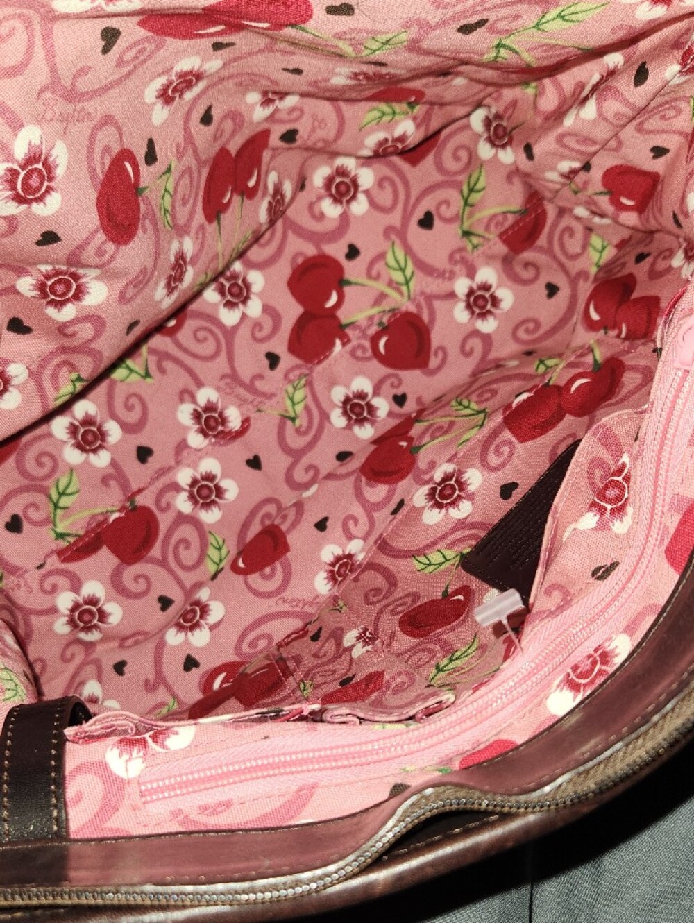 Brighton Elegant Swirl-Pattern Tote Bag in Mauve Color - Picture 10 of 10